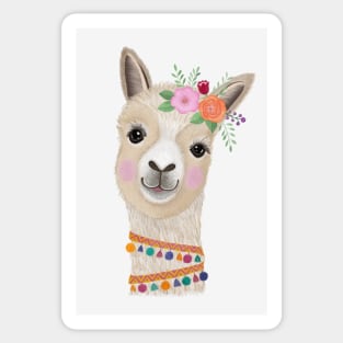 Llama lady Sticker